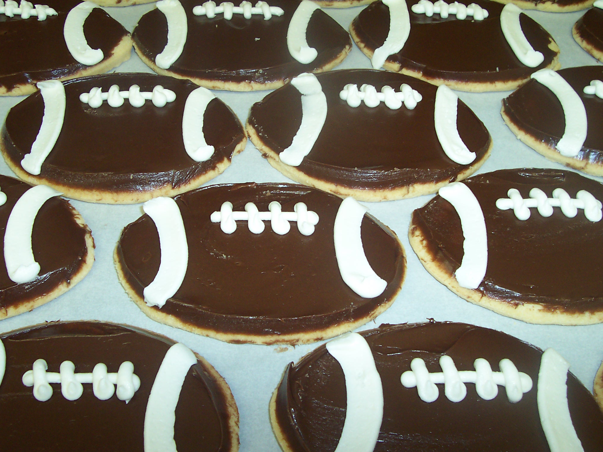 Football Cookies from Ohio Bakery