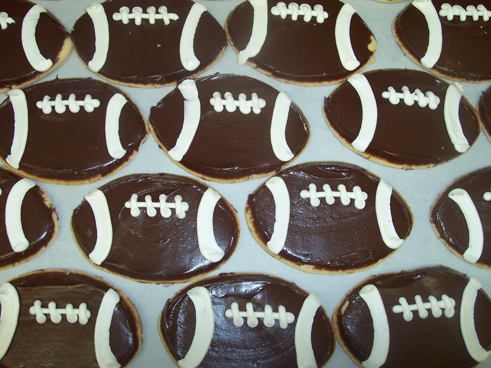 Football Sugar Cookies