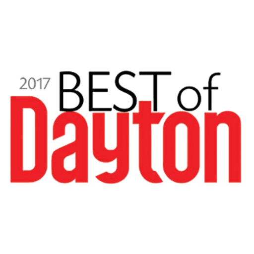 2017 Best of Dayton logo in black and red text, perfect for highlighting our award-winning Bakery Menu.